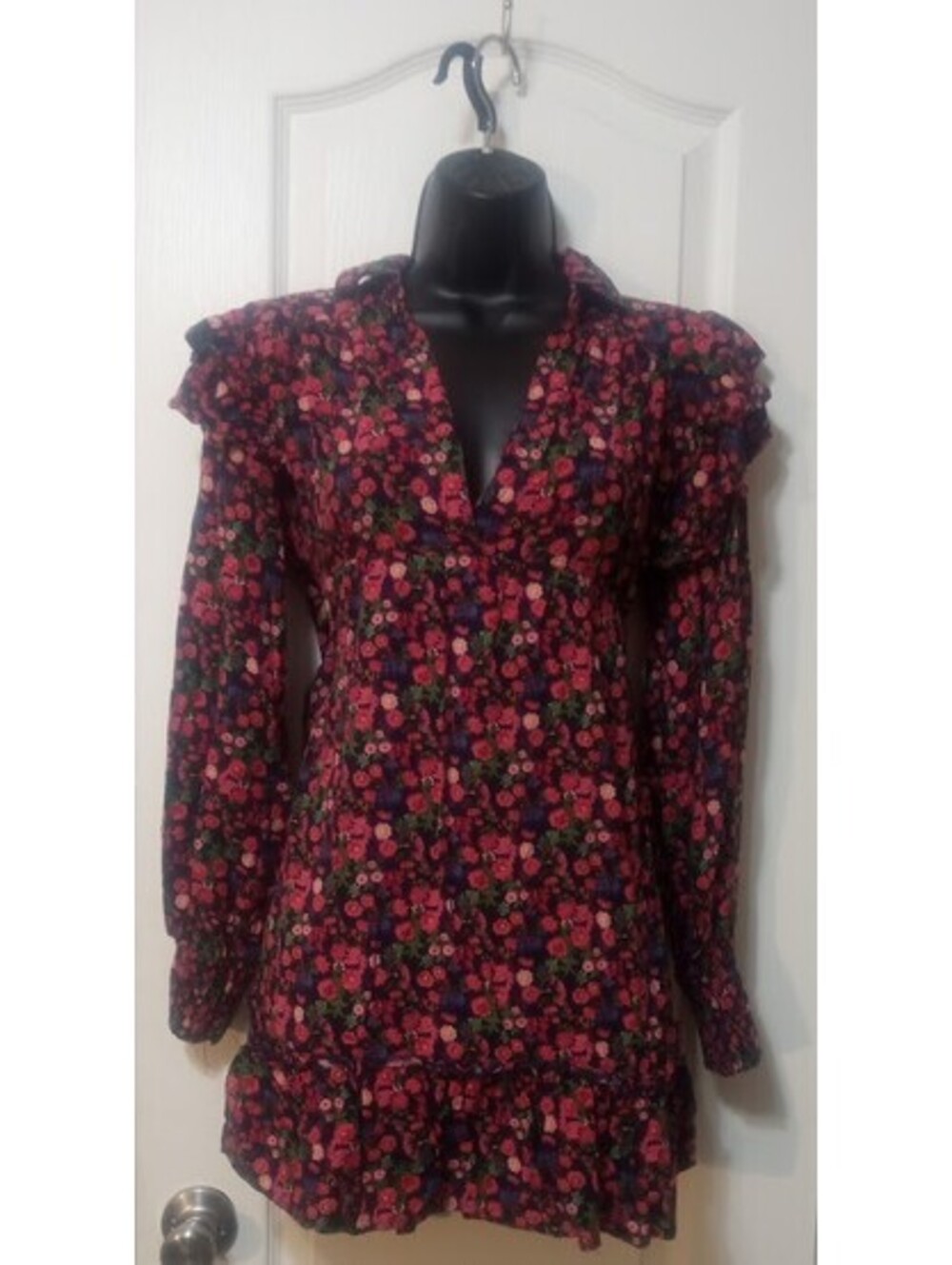 Umgee Floral Print Ruffle Dress | Size Small | GUC